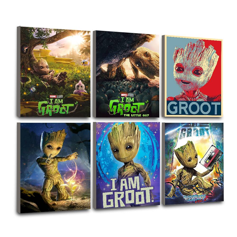 Resin Art Painting - Постер с принтом Mar Cute G-Groot