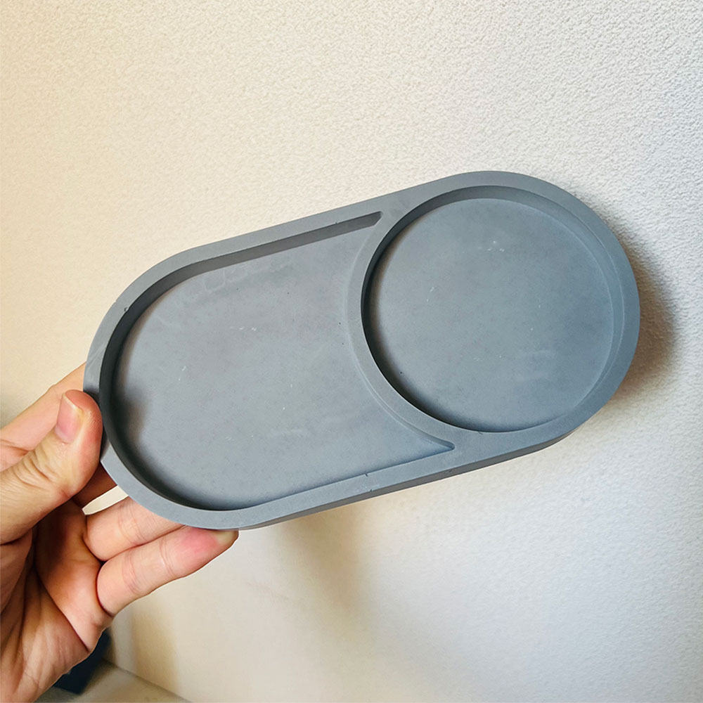 Tray Mold Rectangle - Овальный лоток для хранения, бетонная форма,
