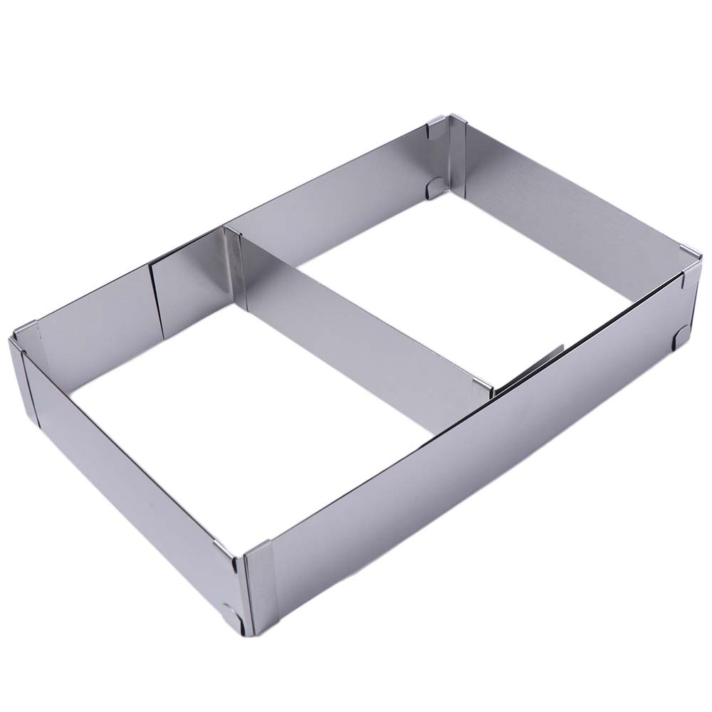 Tray Mold Rectangle - Регулируемое кольцо для мусса из нержавеющей
