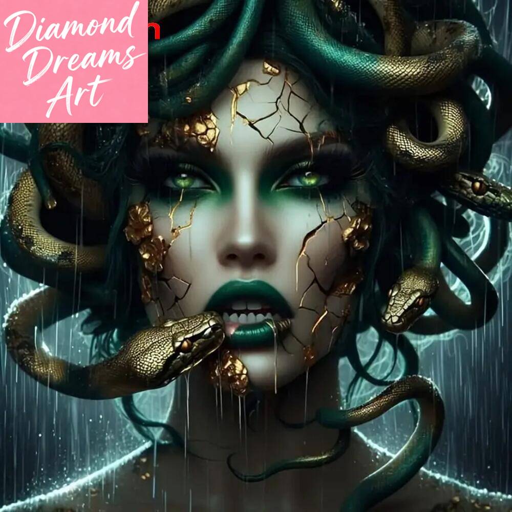 Resin Art Wall - Безрамная алмазная мозаика: Портрет женщины (полный
