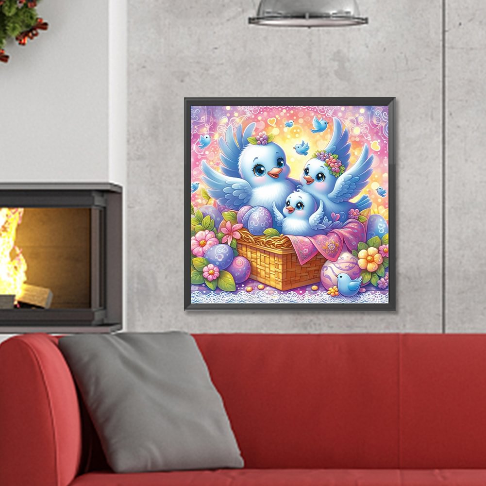 Resin Art Painting - Алмазная картина Семейный Рождественский отец Полная