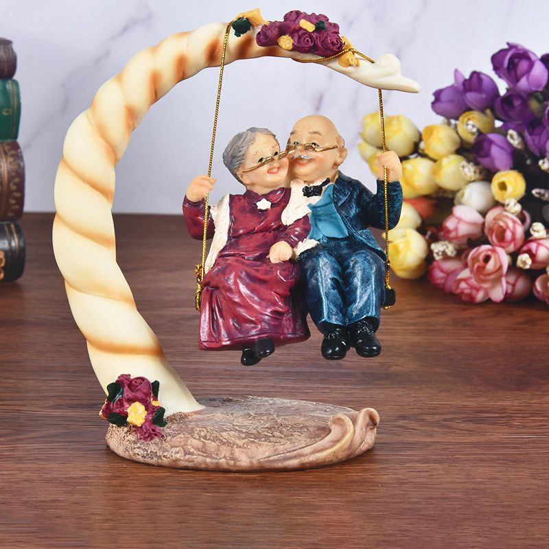 Resin Art Gift For Anniversary - Китайские статуэтки пожилых пар из смолы,
