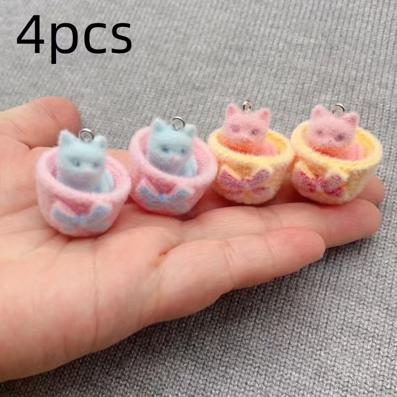 4 шт. 3D-подвески в виде кошек – обзор и цена Resin Art Engagement