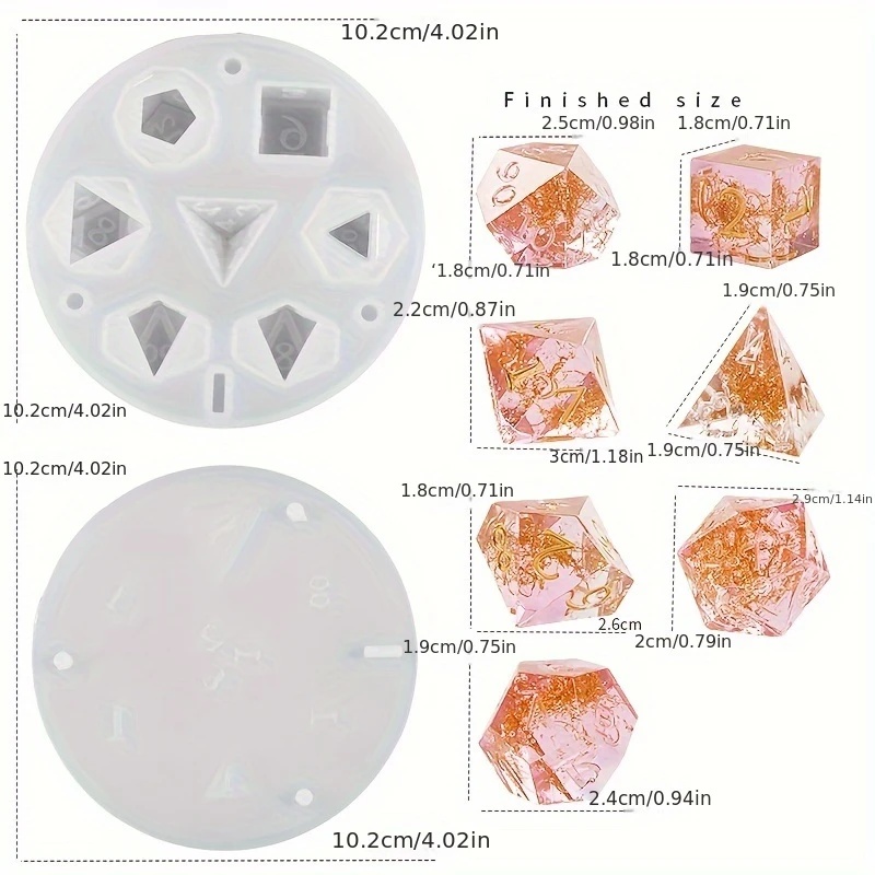1 комплект силиконовых форм дл – обзор и цена Resin Art Guide