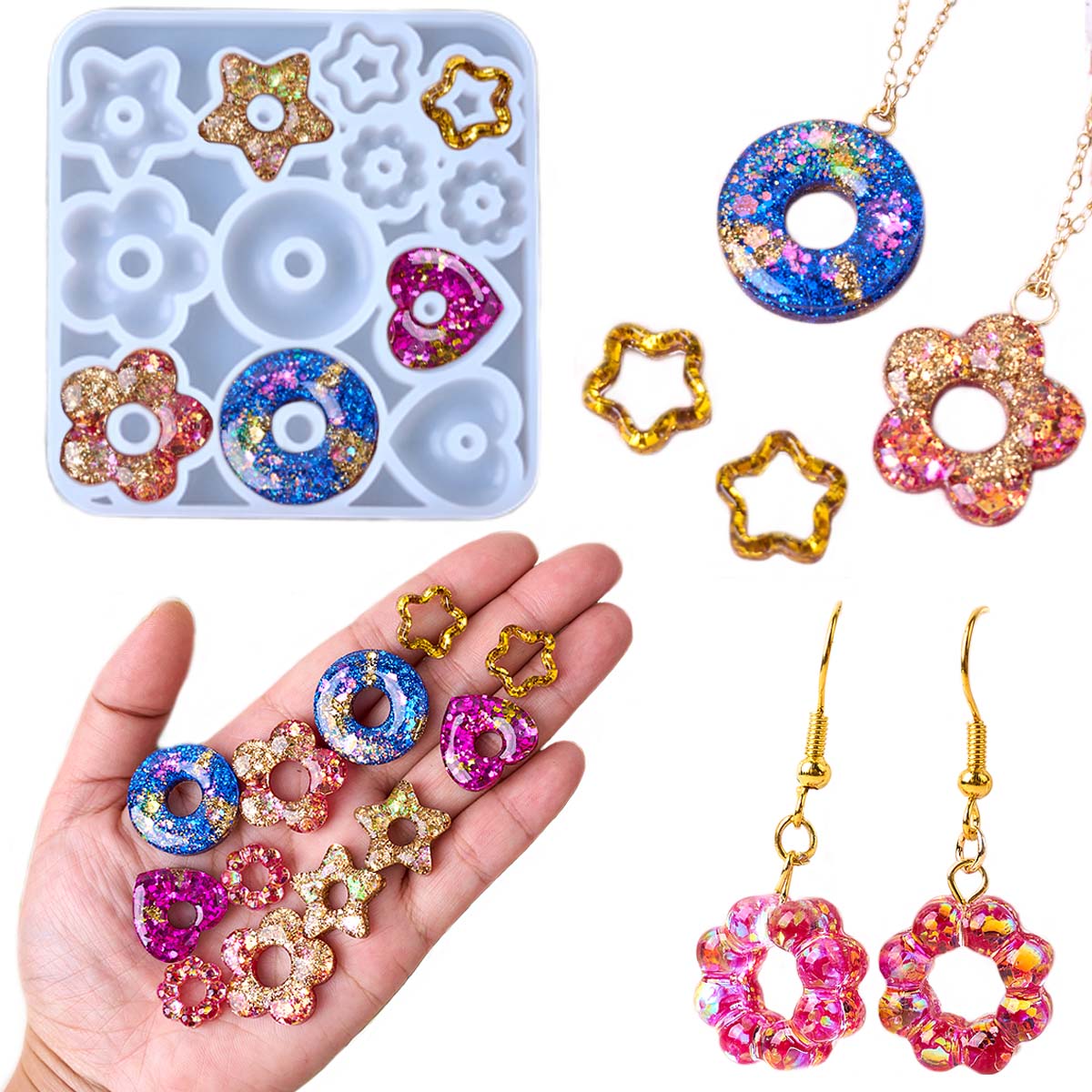 Многофункциональная силиконова – обзор и цена Resin Art Kit With Molds
