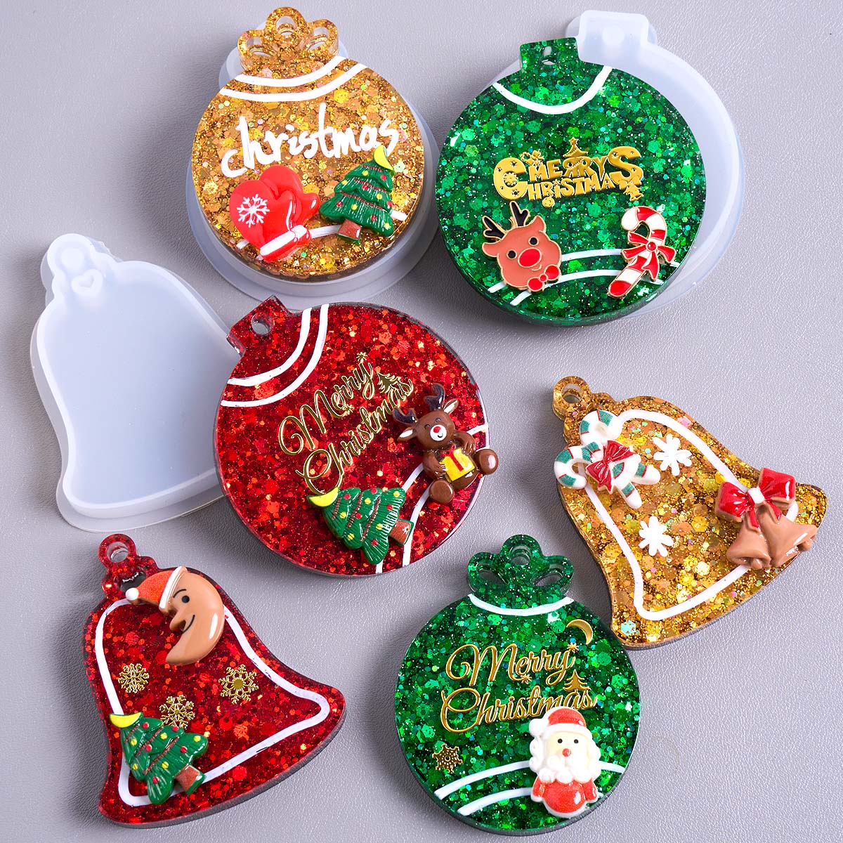 Рождественская бирка, подвеска – обзор и цена Resin Art Kit With Molds