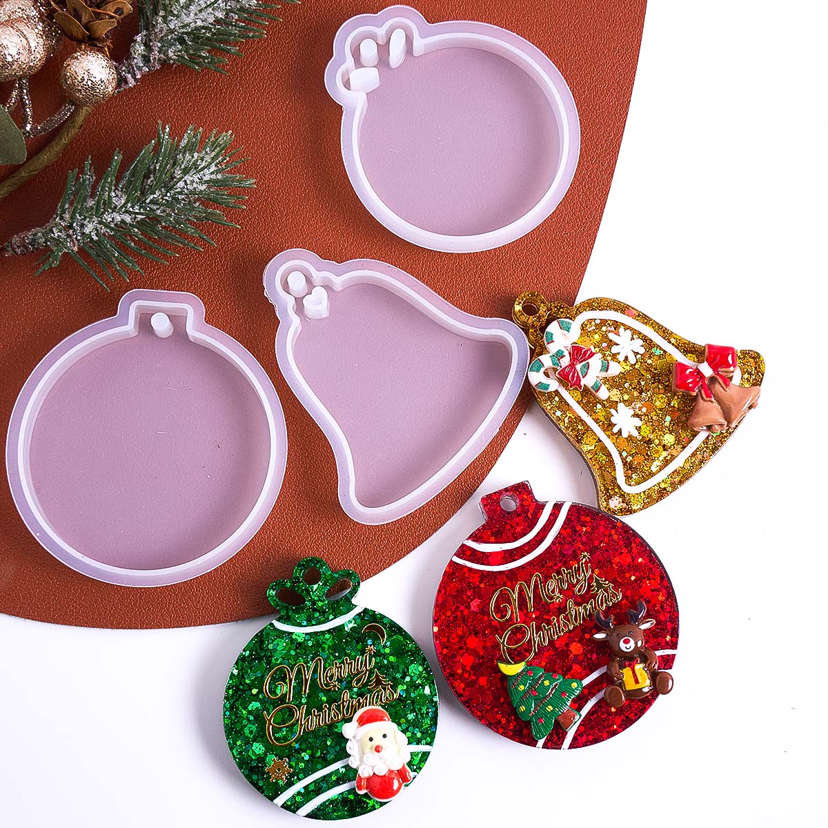 Рождественская бирка, подвеска – обзор и цена Resin Art Kit With Molds
