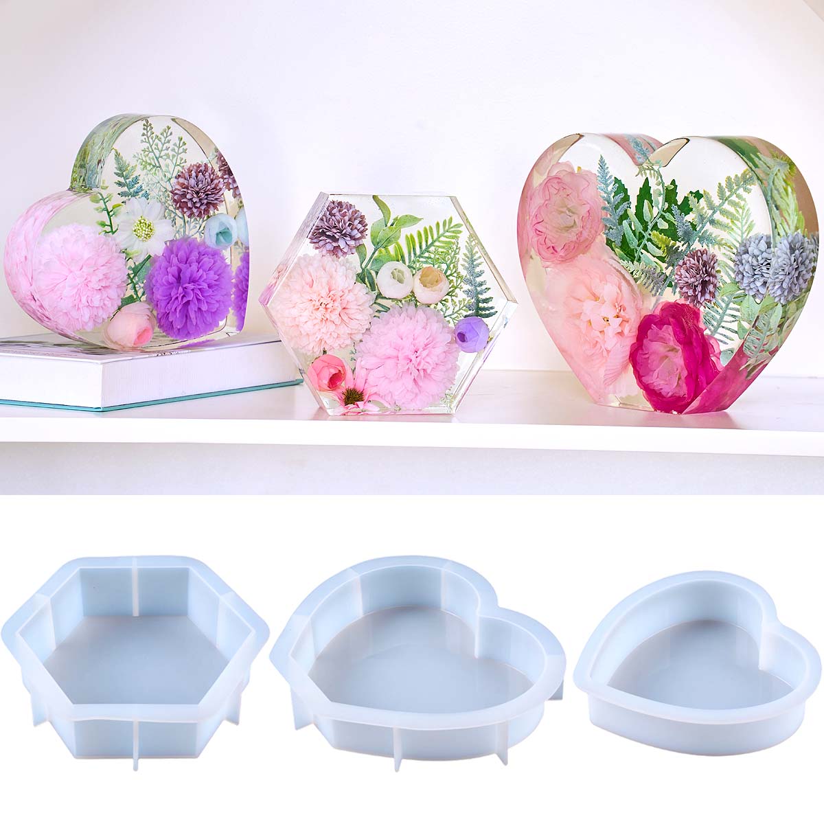 Силиконовая форма для подставк – обзор и цена Resin Art Kit With Molds
